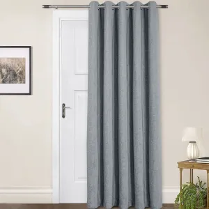 Amberley Nickel Chenille Thermal Door Curtain