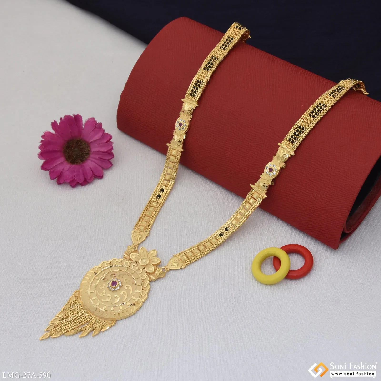 Artisanal Design Gold Plated Mangalsutra for Women - Style A590