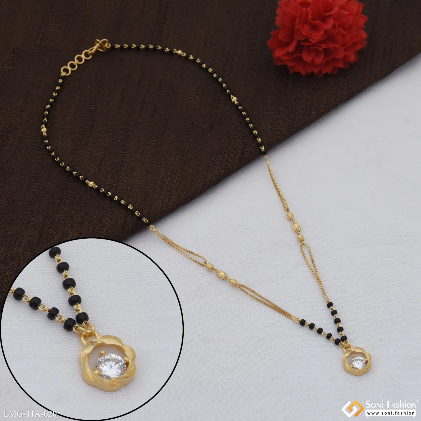 Artisanal Design Gold Plated Mangalsutra for Women - Style A620