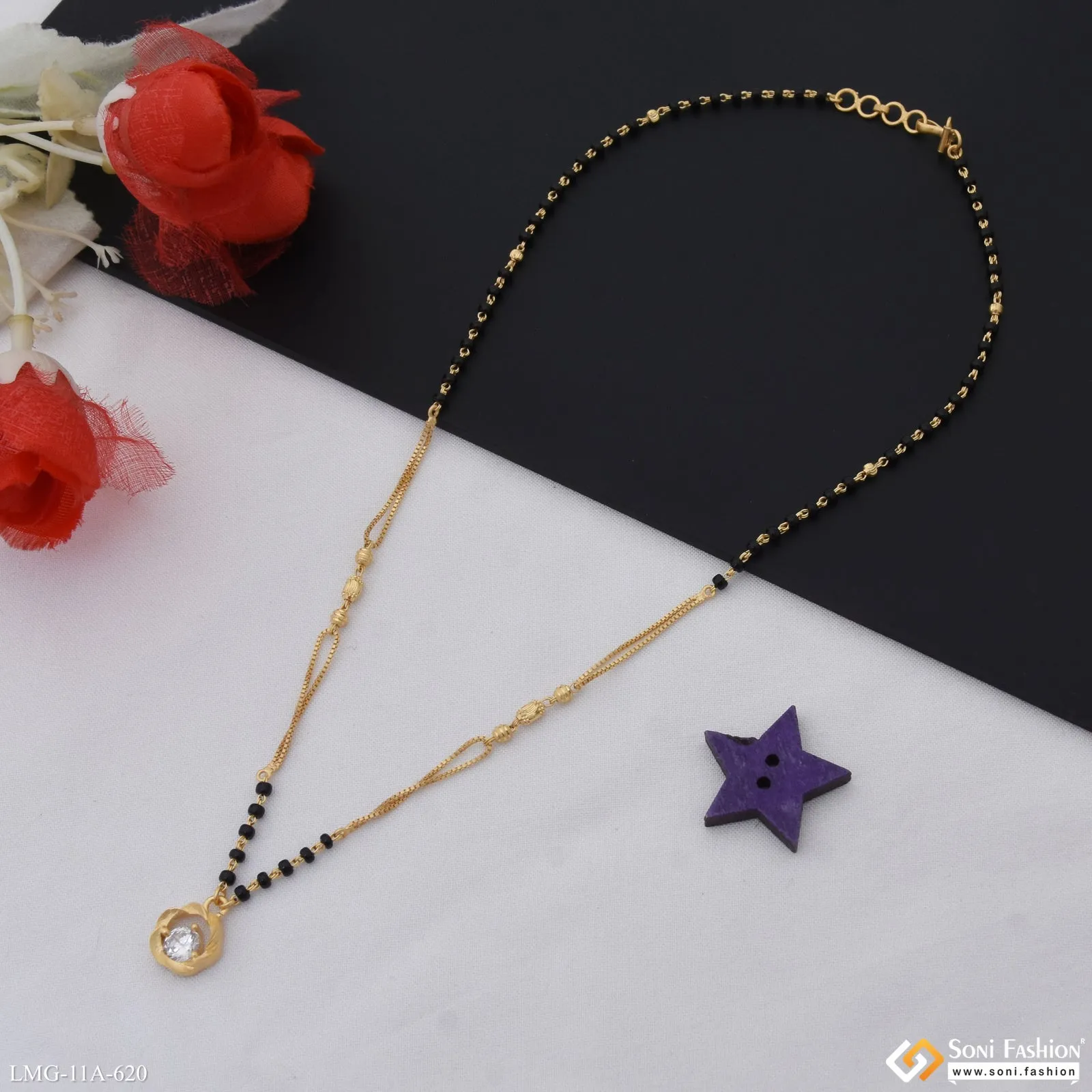 Artisanal Design Gold Plated Mangalsutra for Women - Style A620