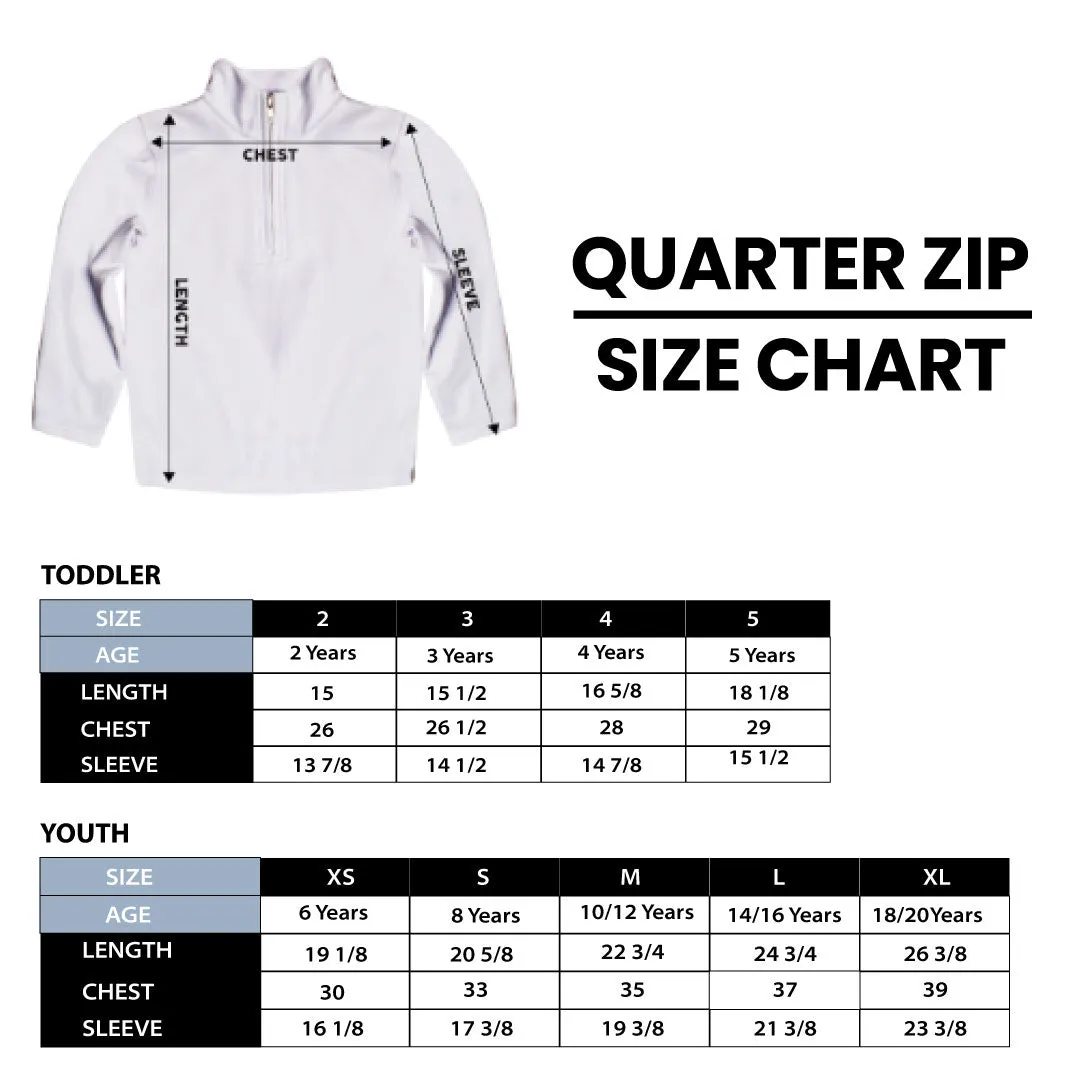 Bradley University Braves Game Day Black Quarter Zip Pullover Sweatshirt for Toddlers and Youth