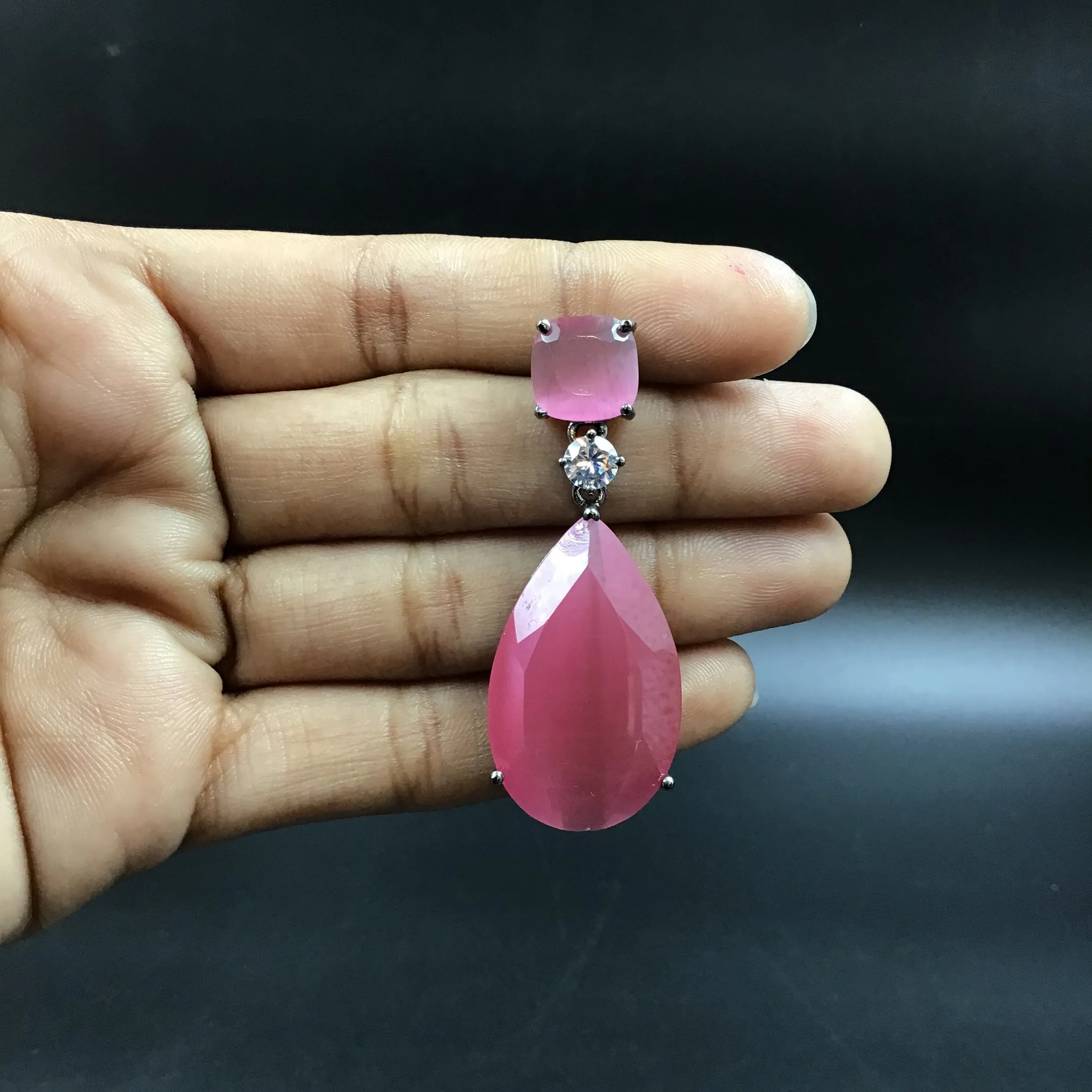 Danglers Zircon/AD Earring 6056-08