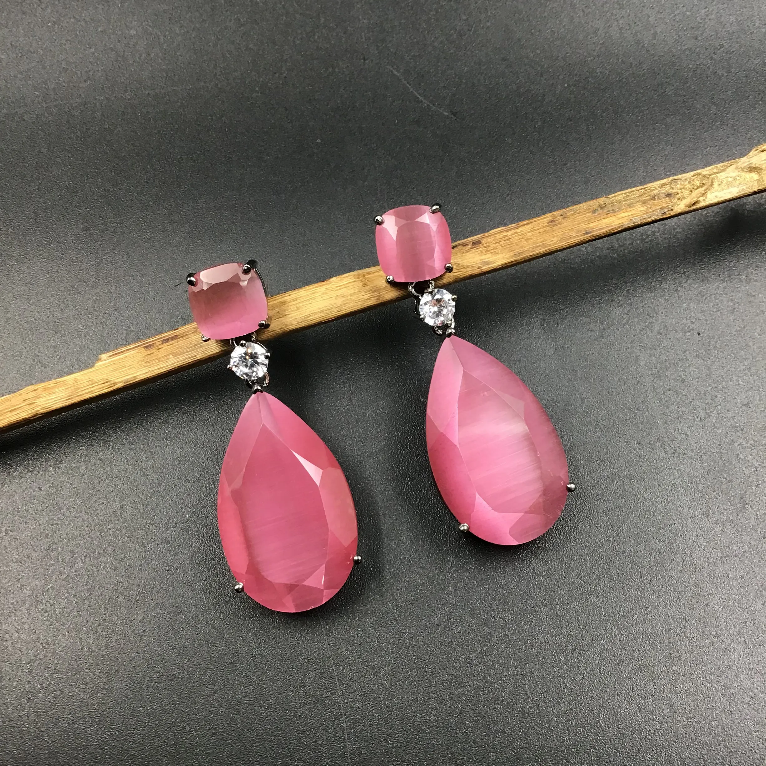 Danglers Zircon/AD Earring 6056-08