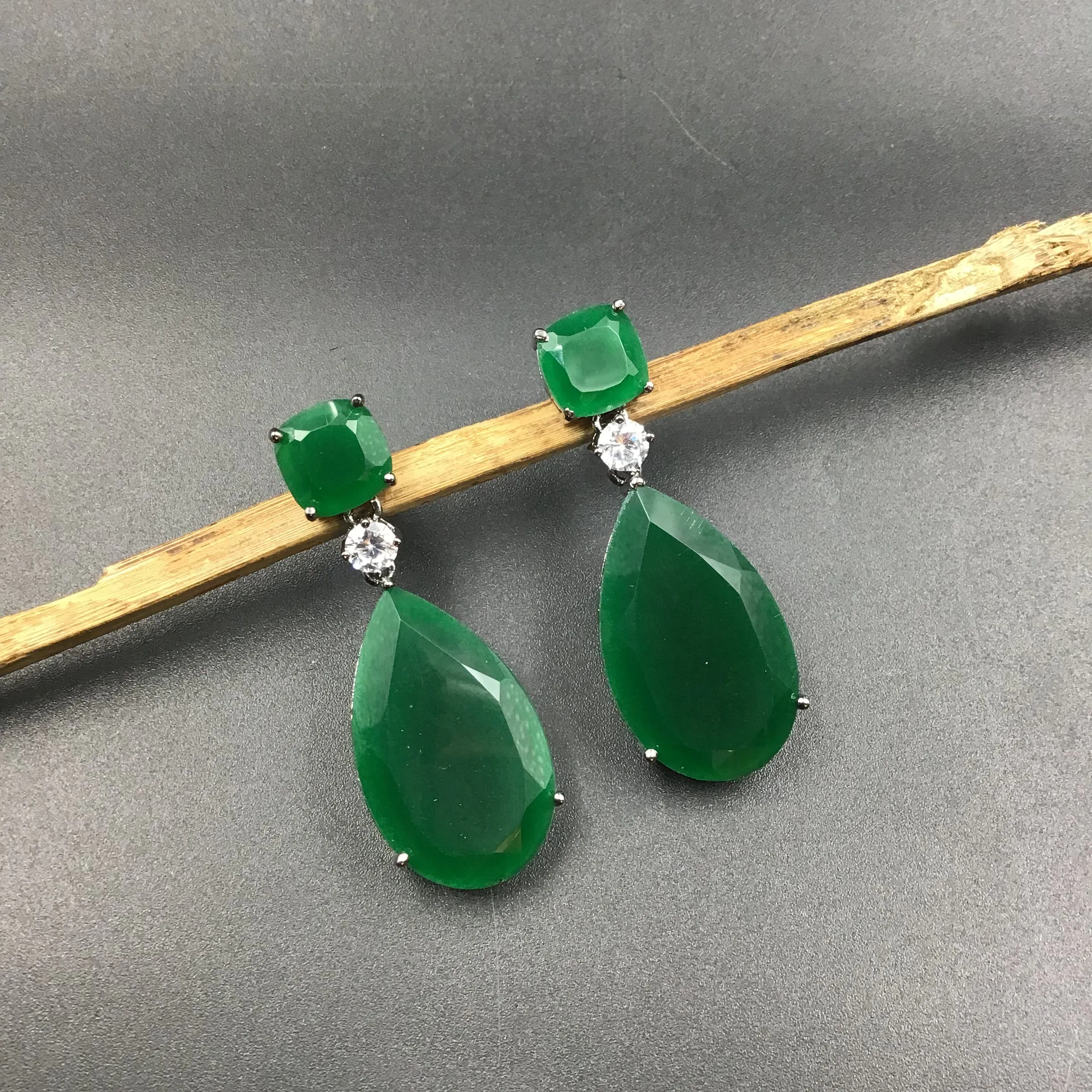 Danglers Zircon/AD Earring 6056-08