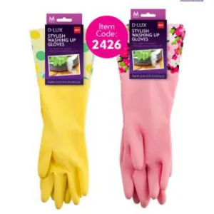 DLUX Stylish Washing Up Gloves