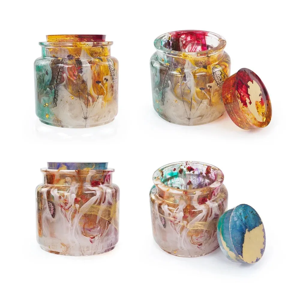 Jar Silicone Resin Mold with Lid