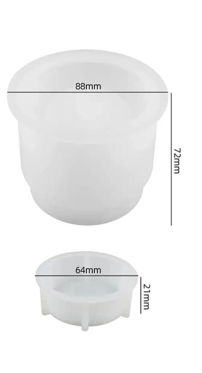 Jar Silicone Resin Mold with Lid