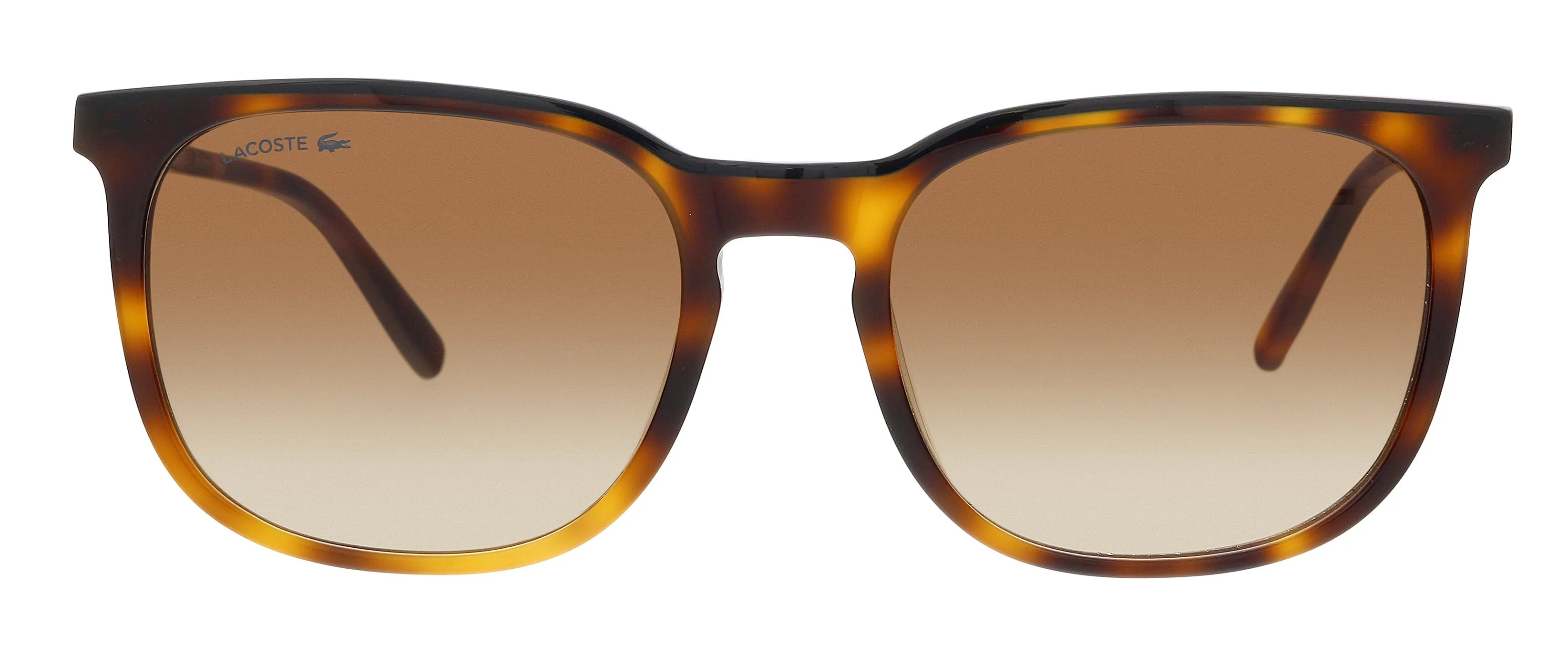 Lacoste L925S 43117 Light Havana/Black Rounded Square Sunglasses