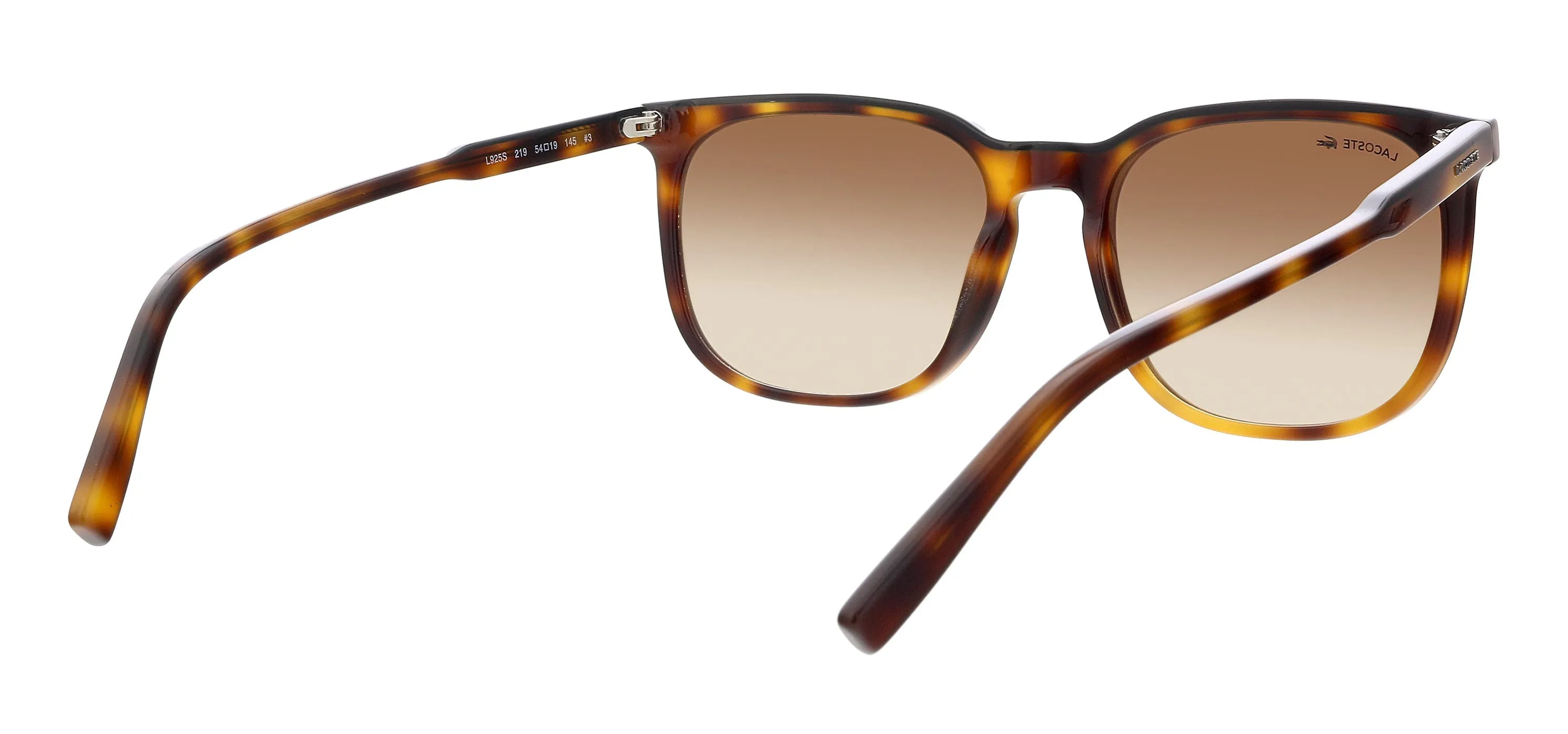 Lacoste L925S 43117 Light Havana/Black Rounded Square Sunglasses