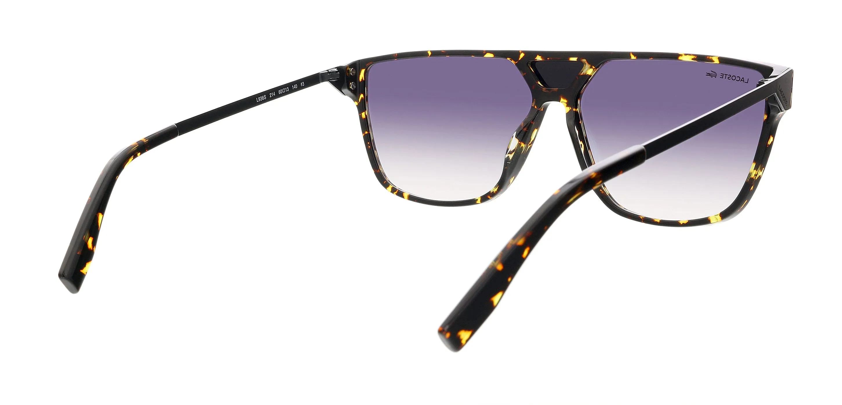 Lacoste L936S 44094 Havana Geometric Square Sunglasses