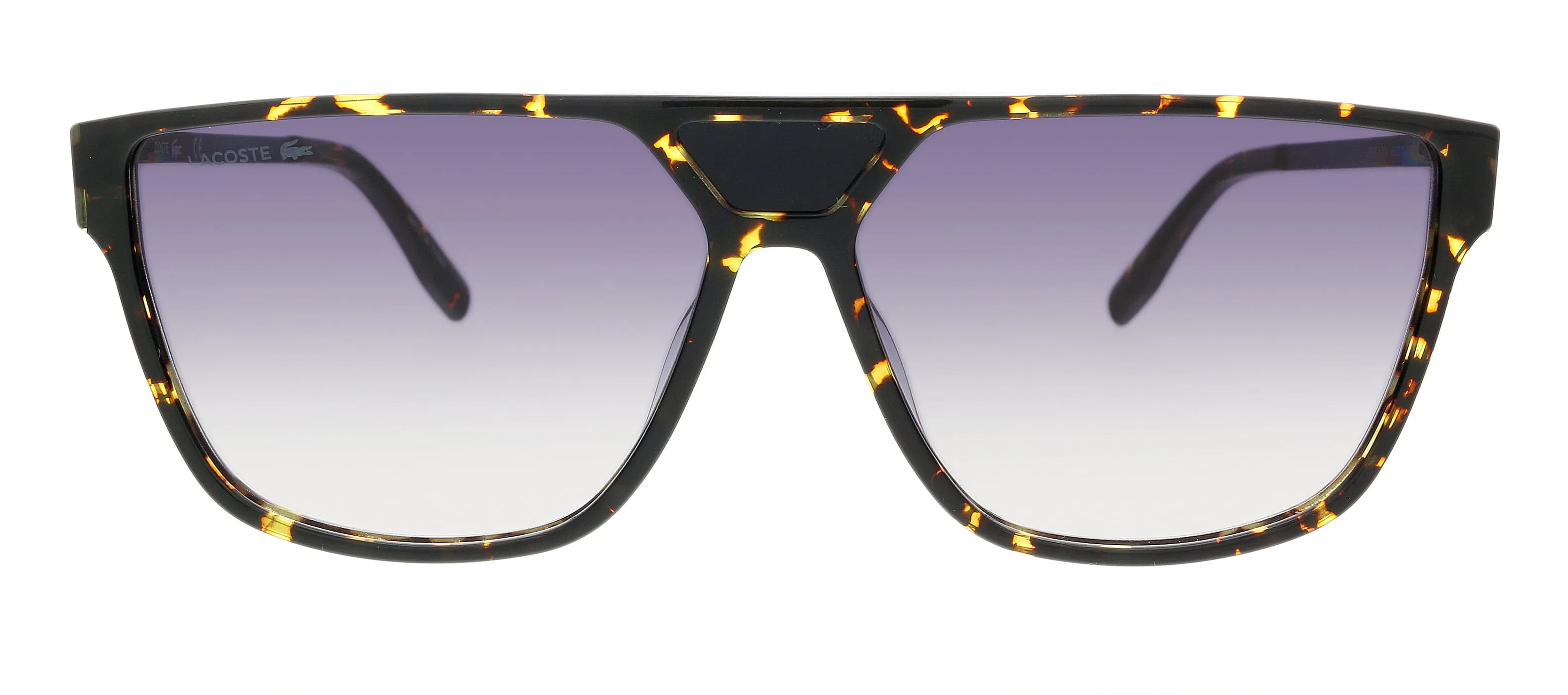 Lacoste L936S 44094 Havana Geometric Square Sunglasses