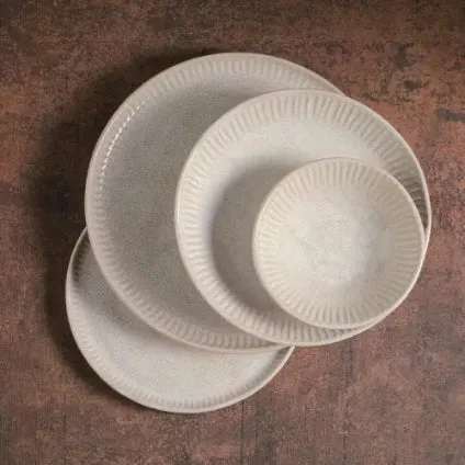 Linhas Bio Latte 10.8" Dinner Plate Set
