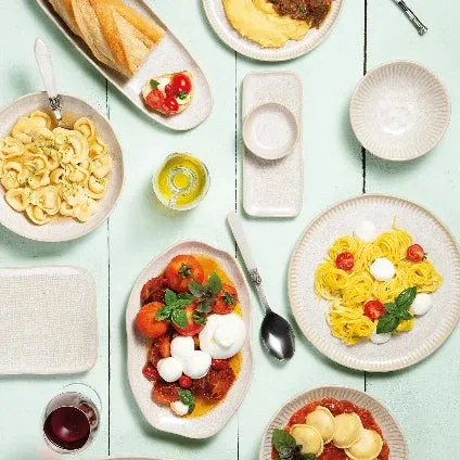 Linhas Bio Latte 10.8" Dinner Plate Set