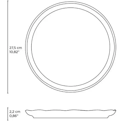 Linhas Bio Latte 10.8" Dinner Plate Set