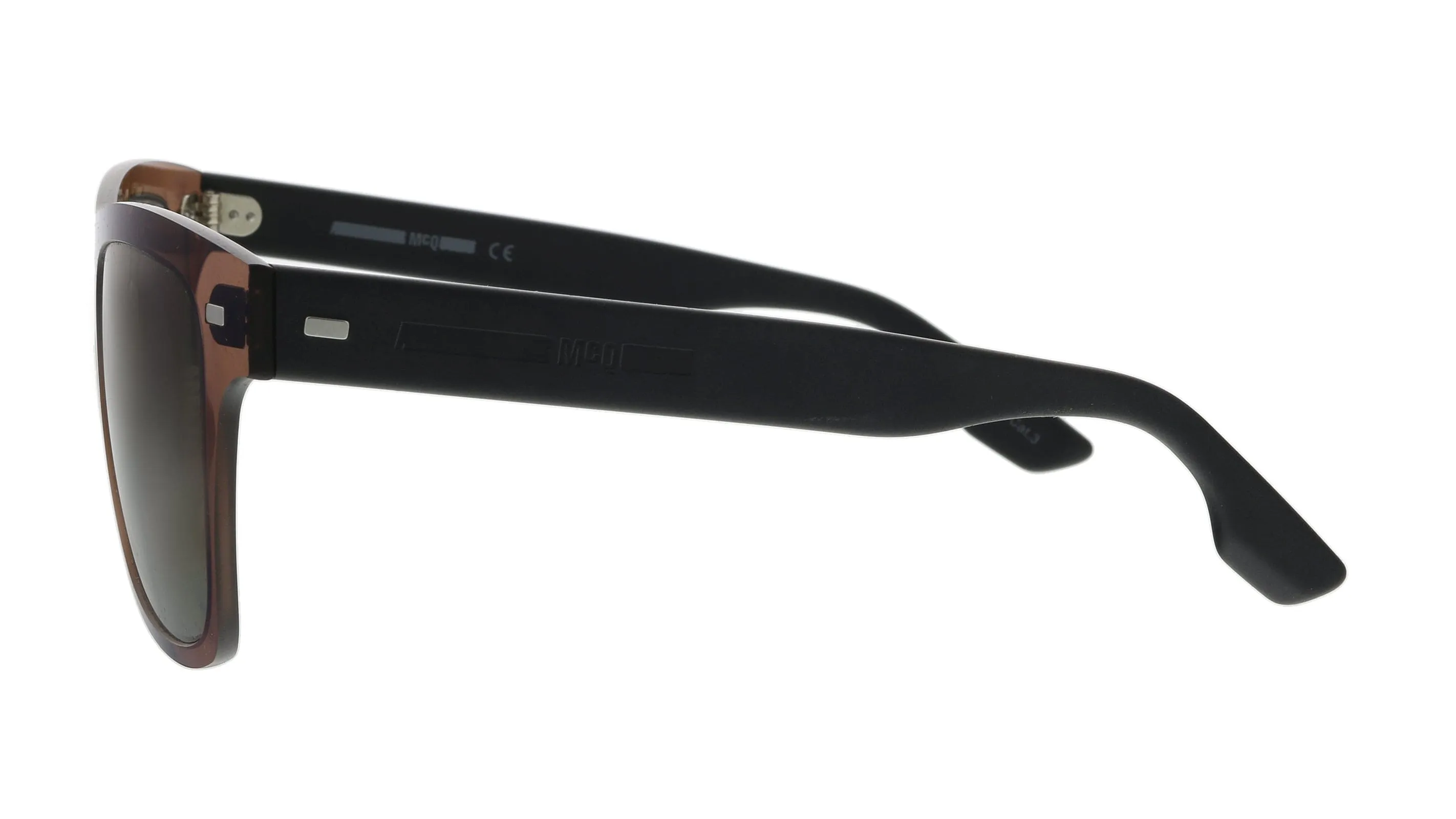 McQ MQ0008S-004 Brown Rectangle Sunglasses