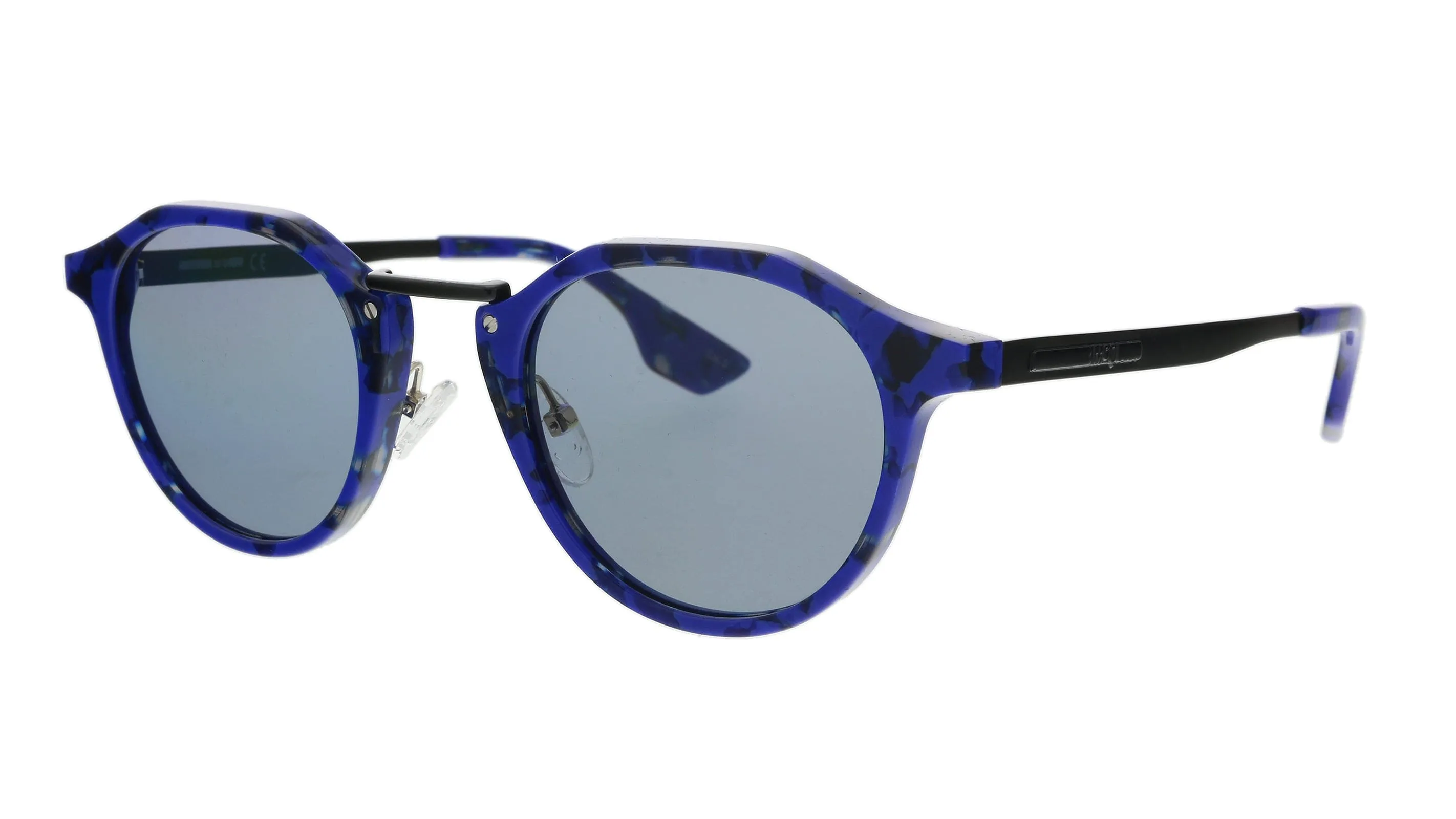 McQ MQ0036S-004 Blue Aviator Sunglasses