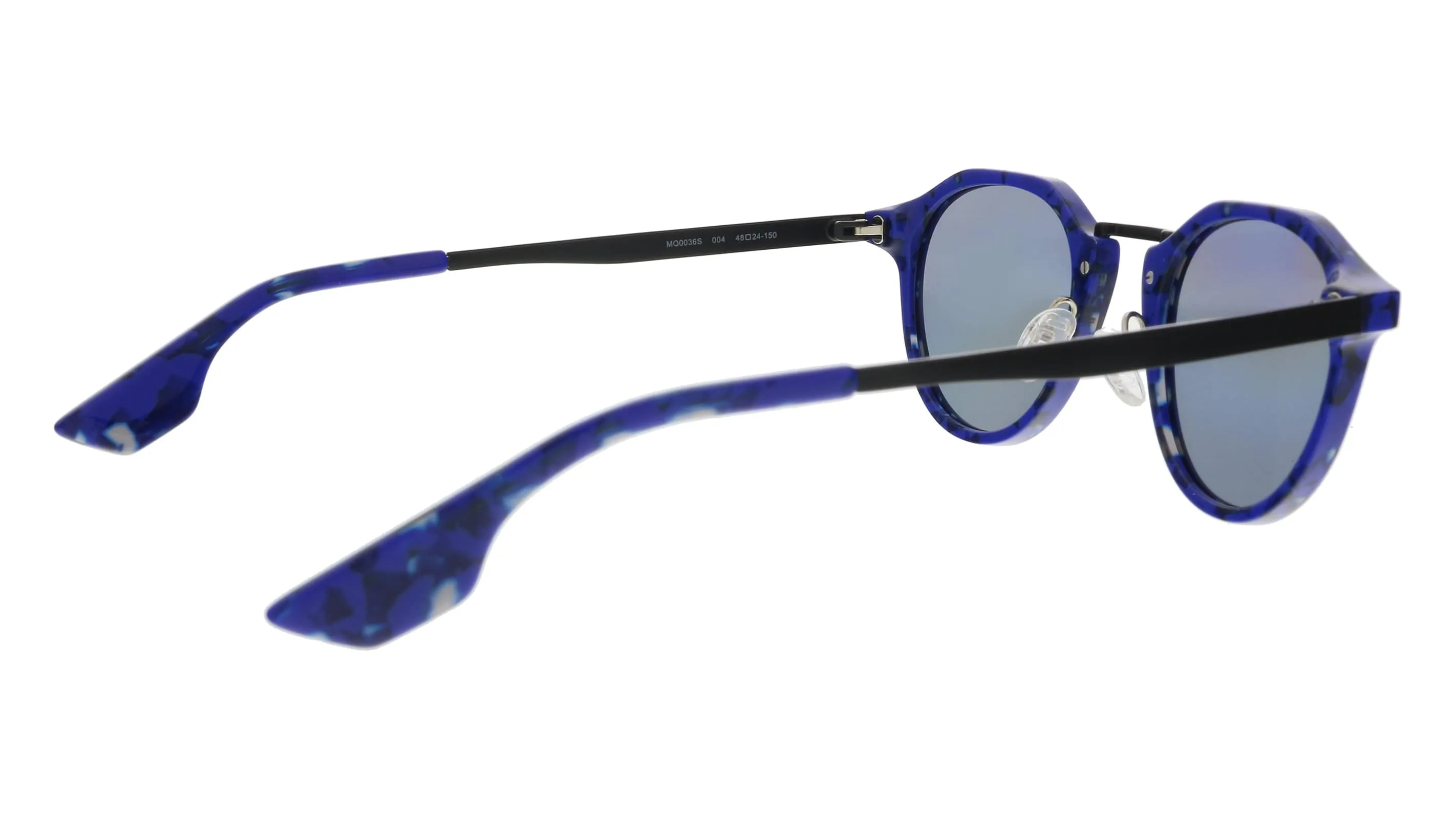 McQ MQ0036S-004 Blue Aviator Sunglasses