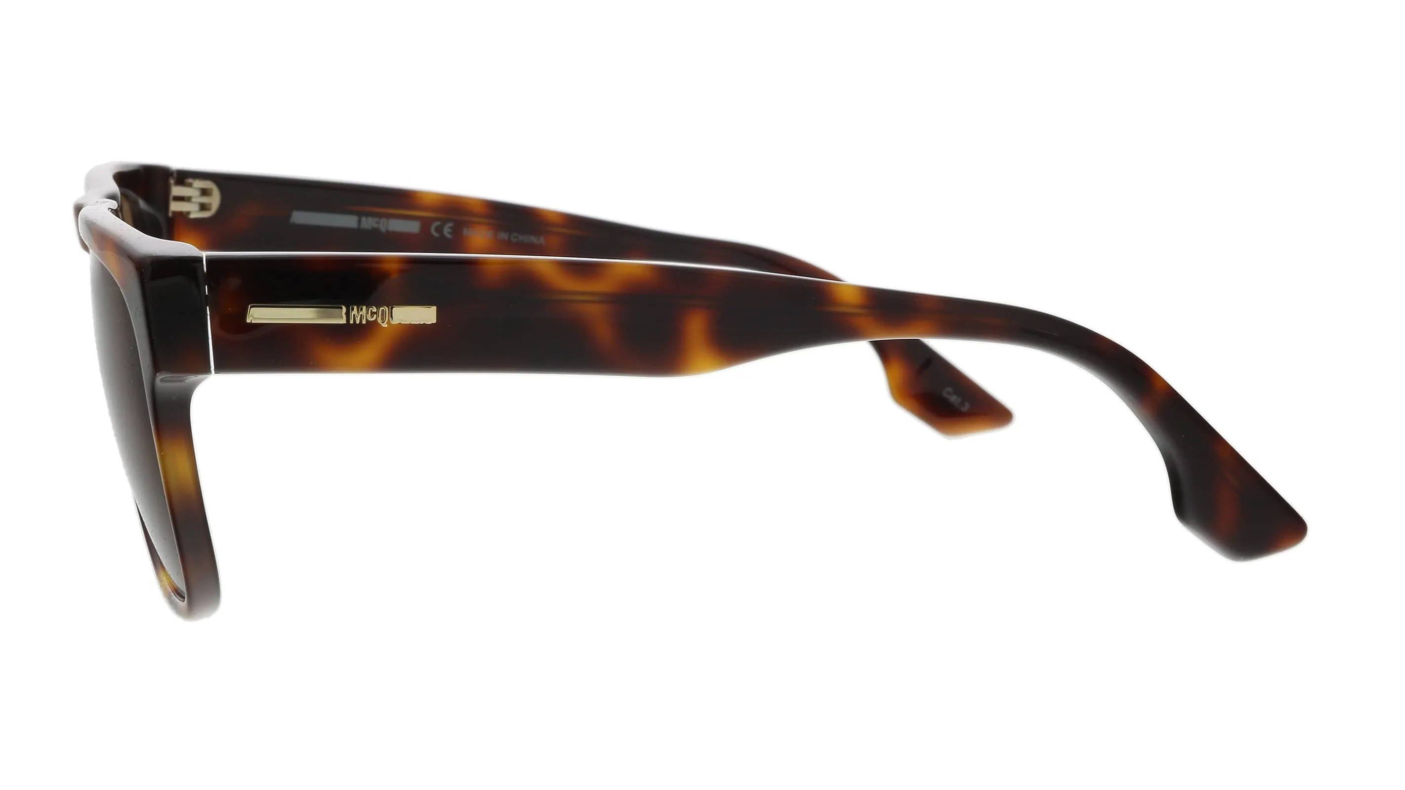 McQ MQ0079S-003 Havana Rectangle Sunglasses