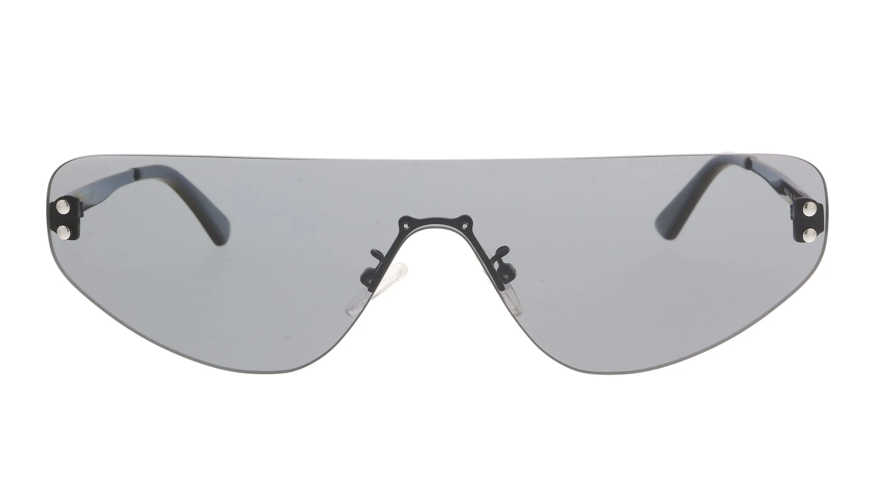 McQ MQ0221S-001 Black Rimless Sunglasses