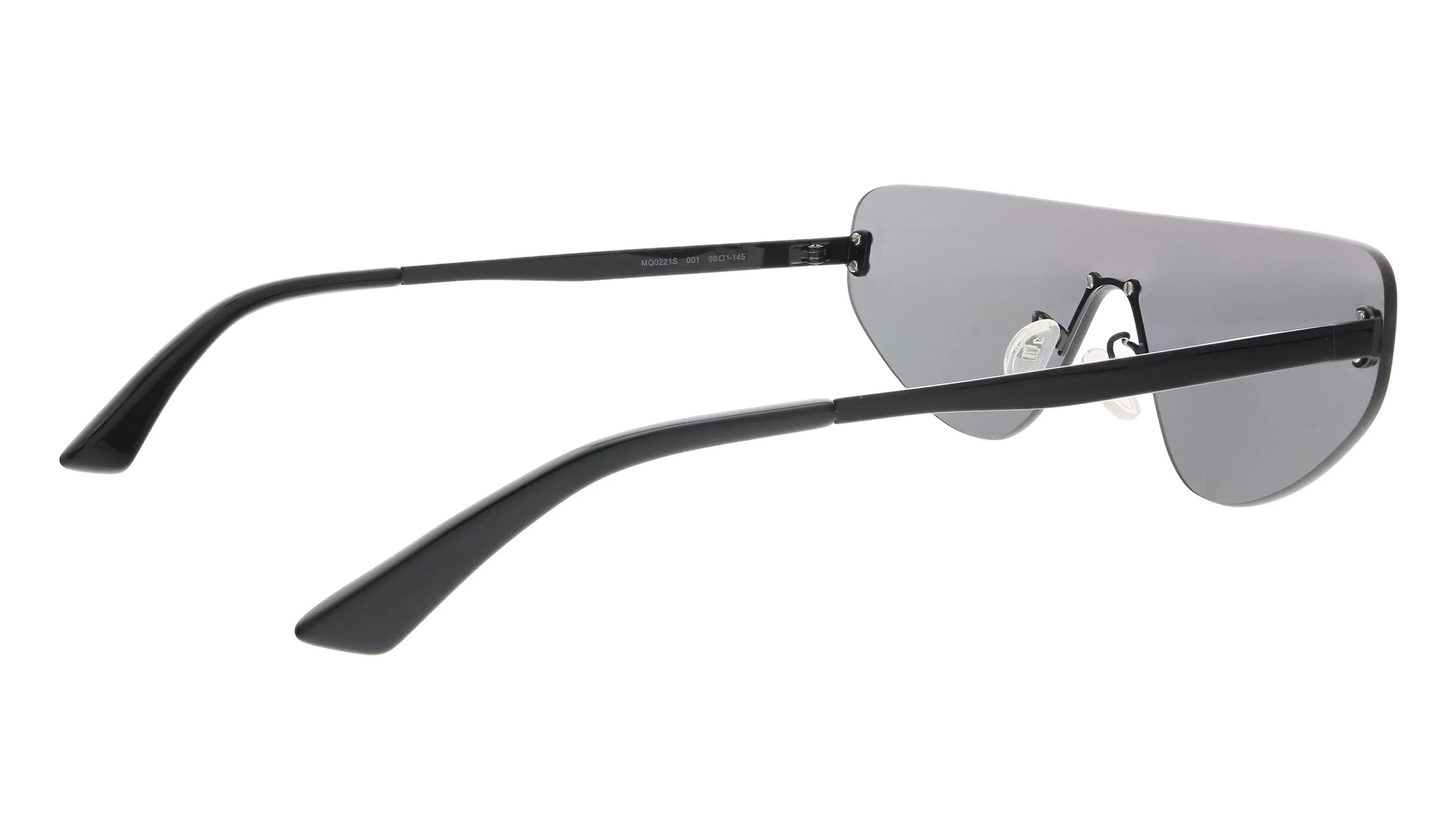 McQ MQ0221S-001 Black Rimless Sunglasses