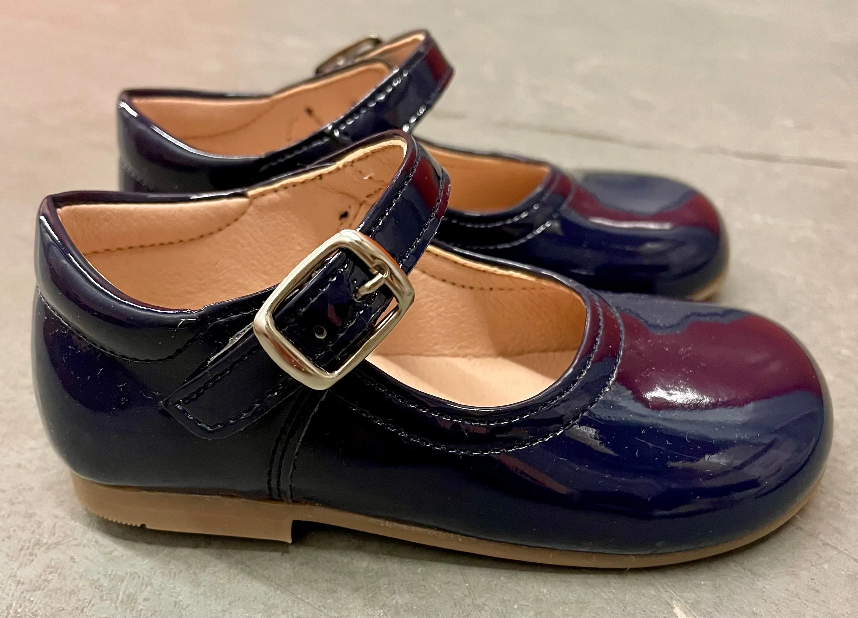 Navy Patent Leather Mary Janes