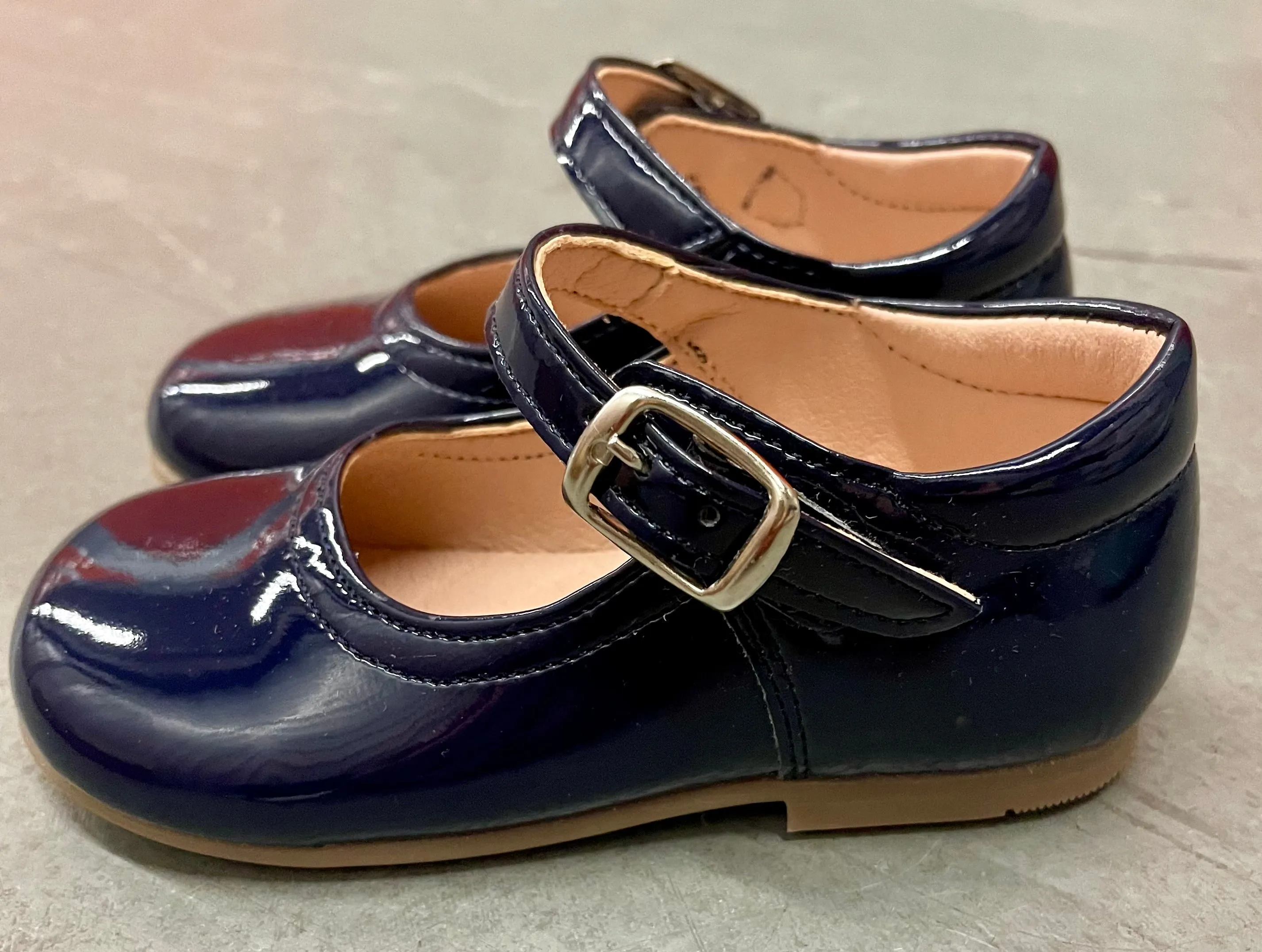 Navy Patent Leather Mary Janes