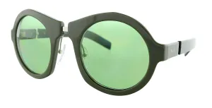 Prada 0PR 10XS 5401G2 Cat Walk Green Round Sunglasses