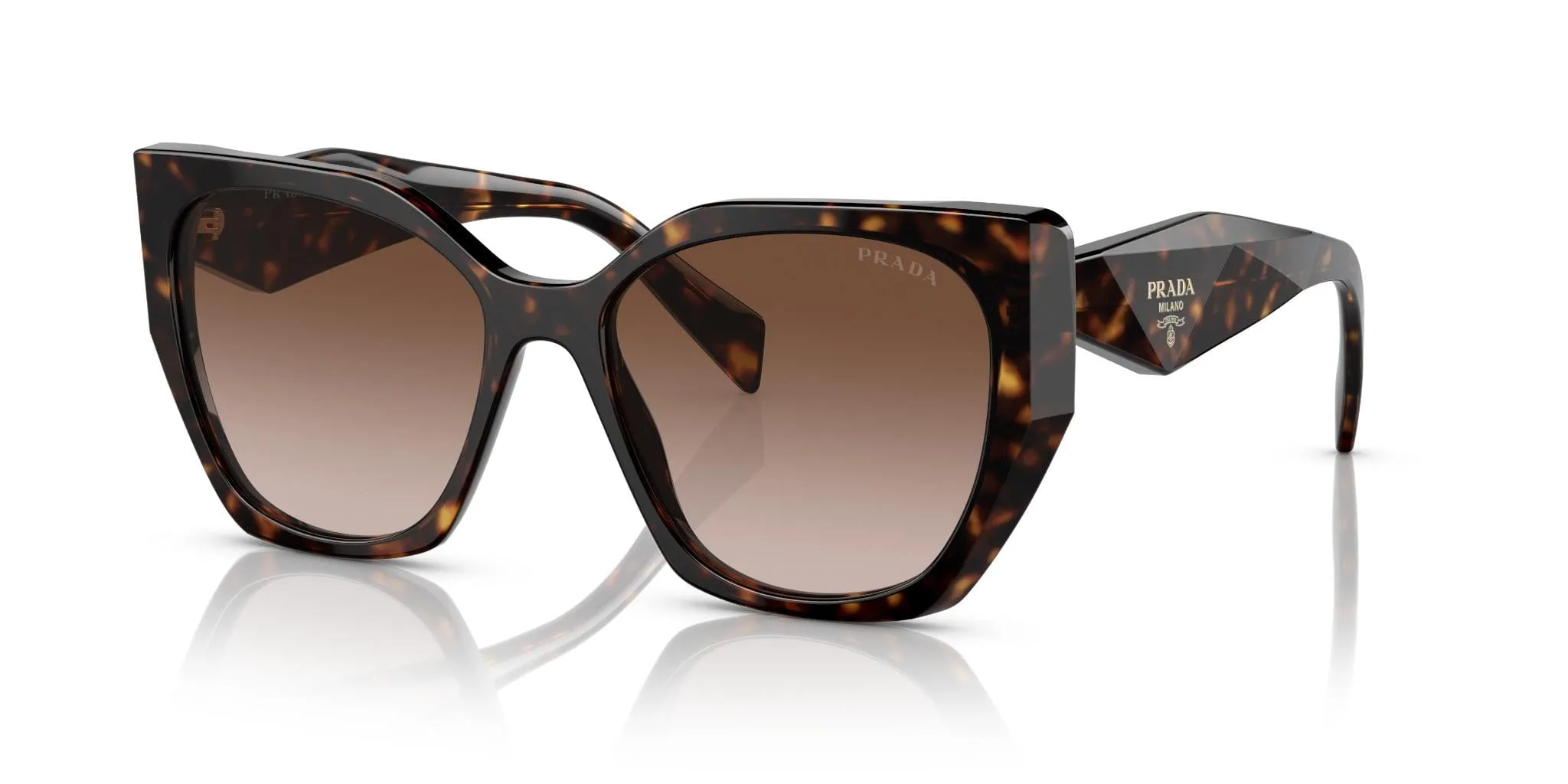 Prada 0PR 19ZS 2AU6S1 Tortoise Square Sunglasses