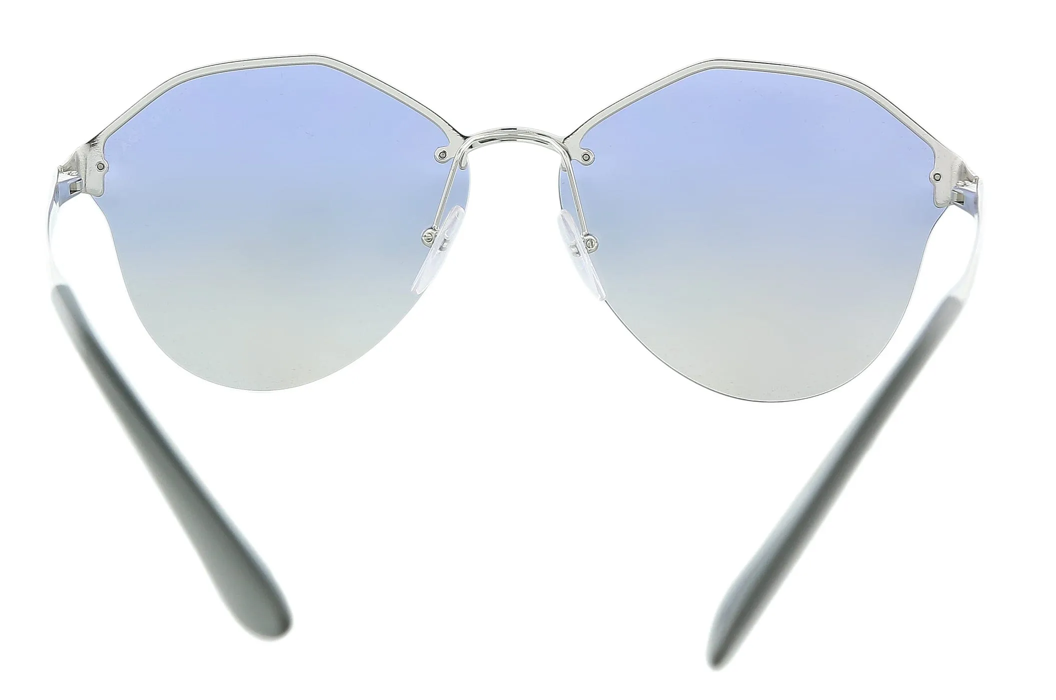 Prada 0PR 64TS 1BC5R0 Cat Walk Silver Cateye  Sunglasses