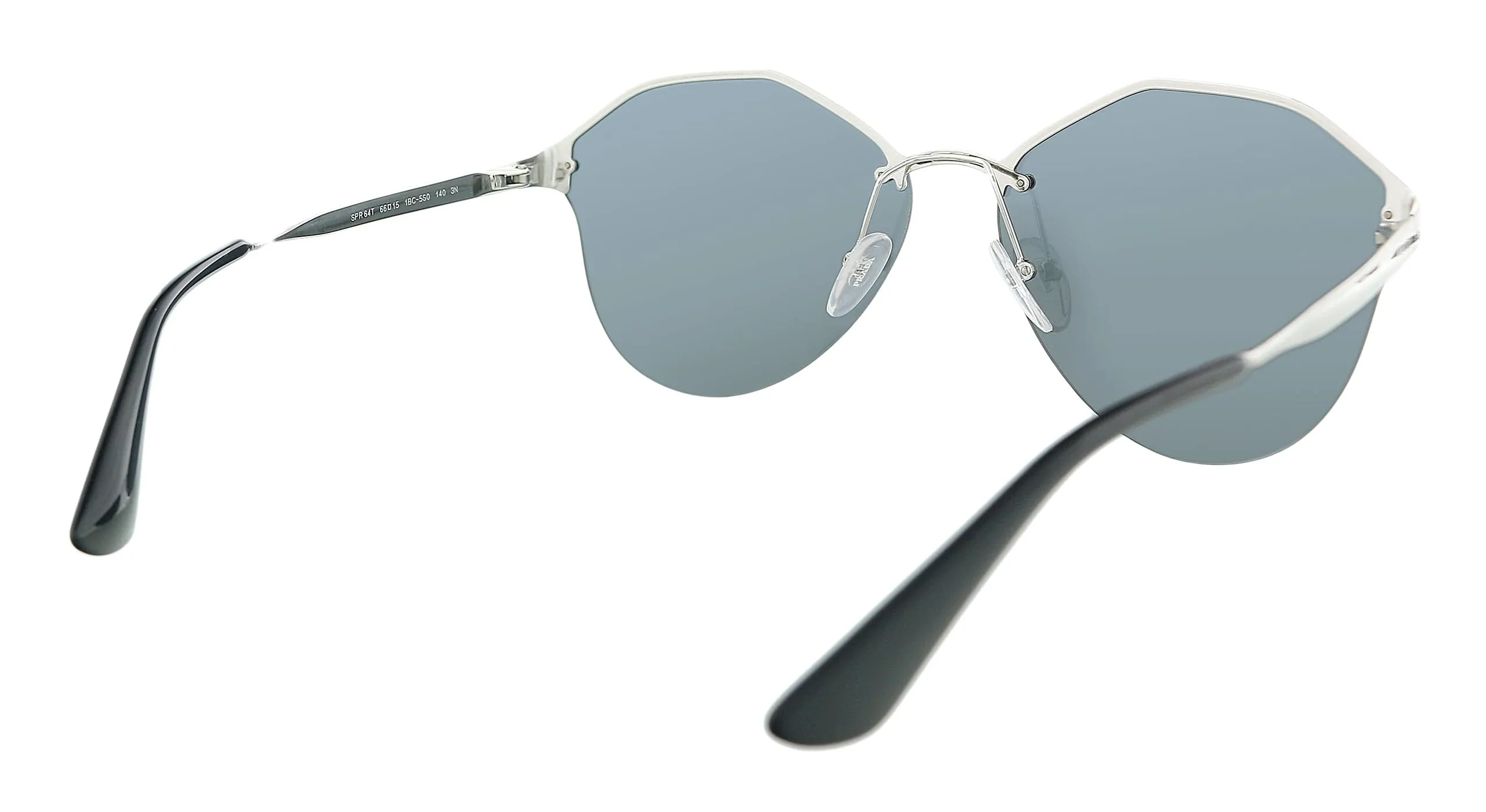 Prada 0PR 64TS 1BC5S0 Cat Walk Silver Cateye  Sunglasses