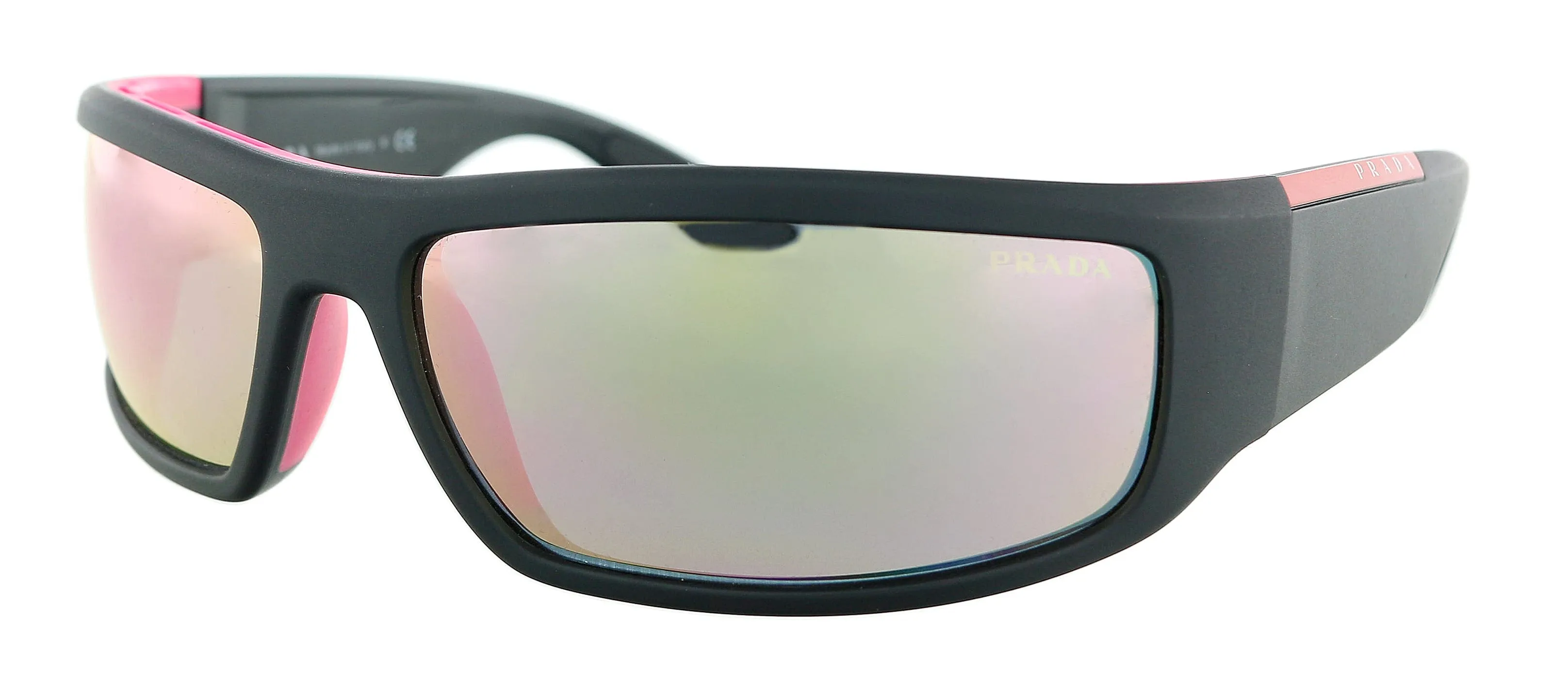Prada Sport 0PS 02US 3535L2 Black Rectangle Sunglasses