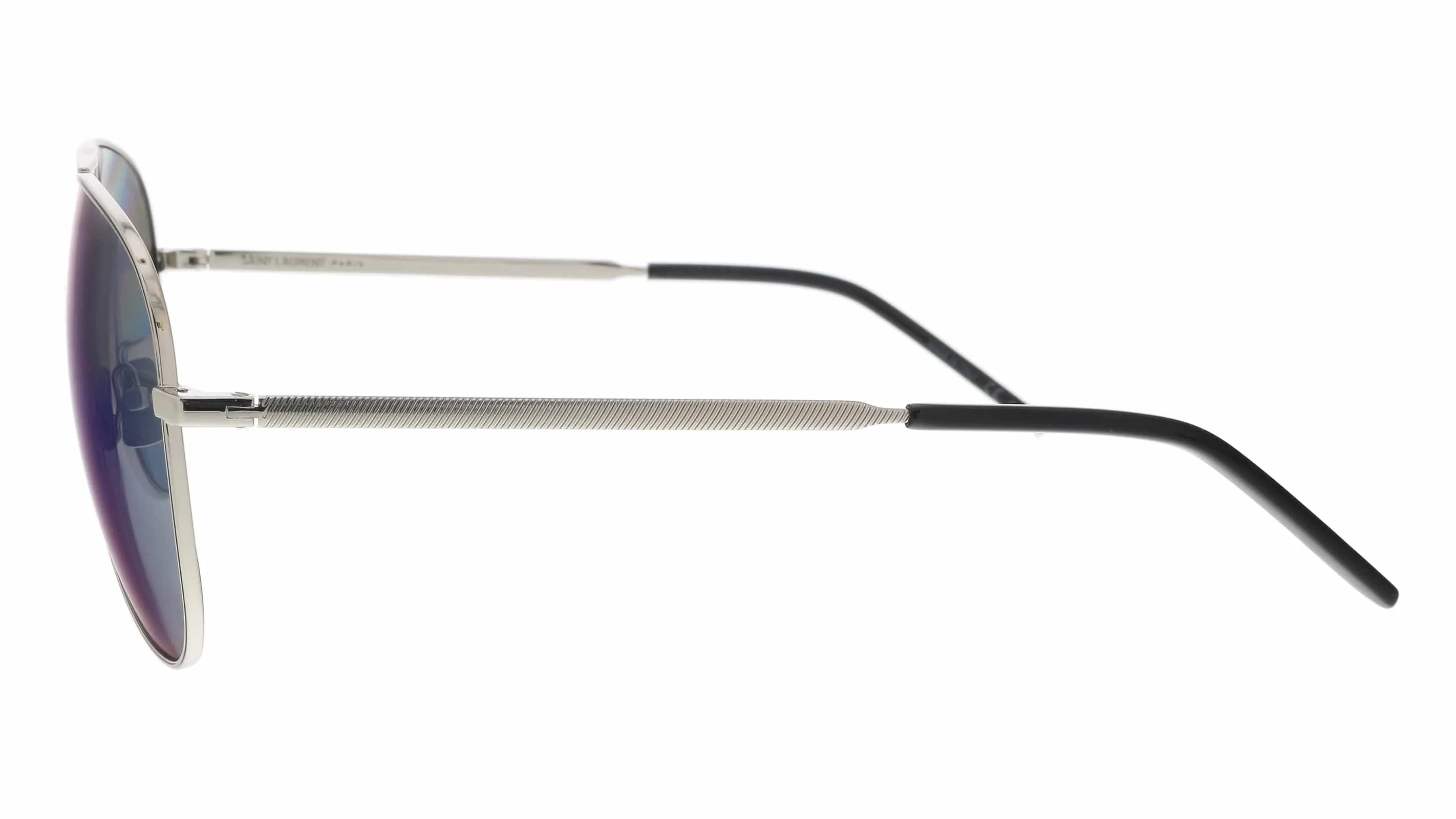 Saint Laurent CLASSIC 11 FOLK-003  Silver  Aviator Sunglasses