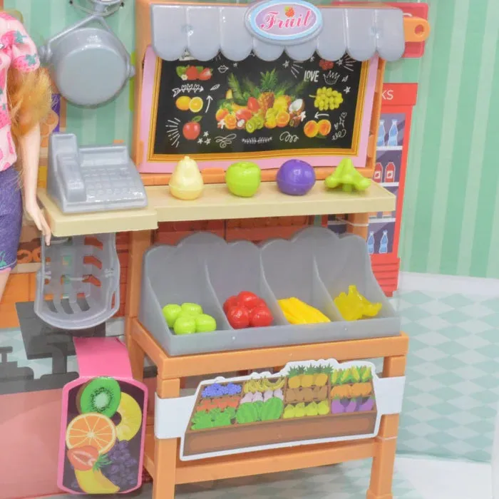Stylish Fashionable Doll with Shopping Mart
