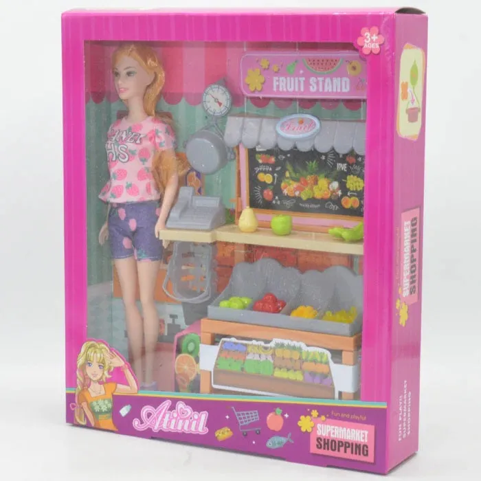 Stylish Fashionable Doll with Shopping Mart