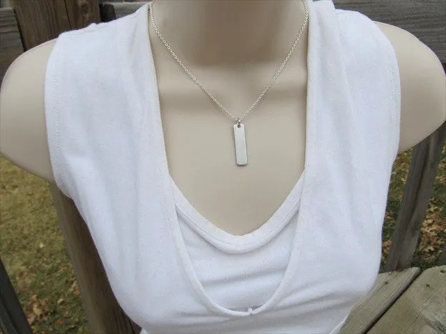 Stylish Inspiration Necklace-"stylish" - Hand-Stamped Necklace with an accent bead of your choice
