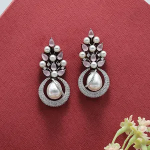 Stylish Light Weight Zircon/AD Earring 16457-3604