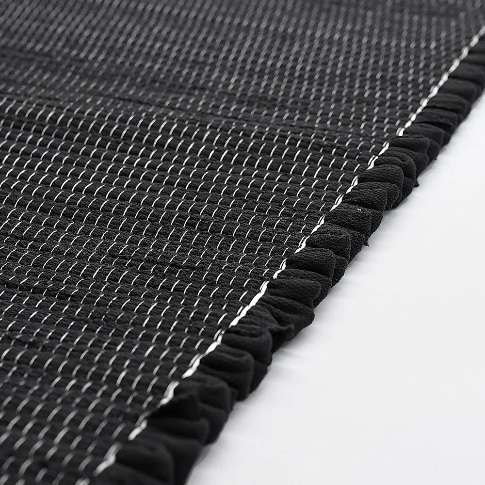 Tapis artisanal 200x140 - Noir