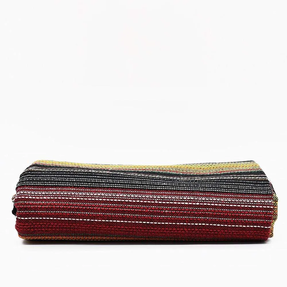 Tapis fin en coton 210x150 - Rouge
