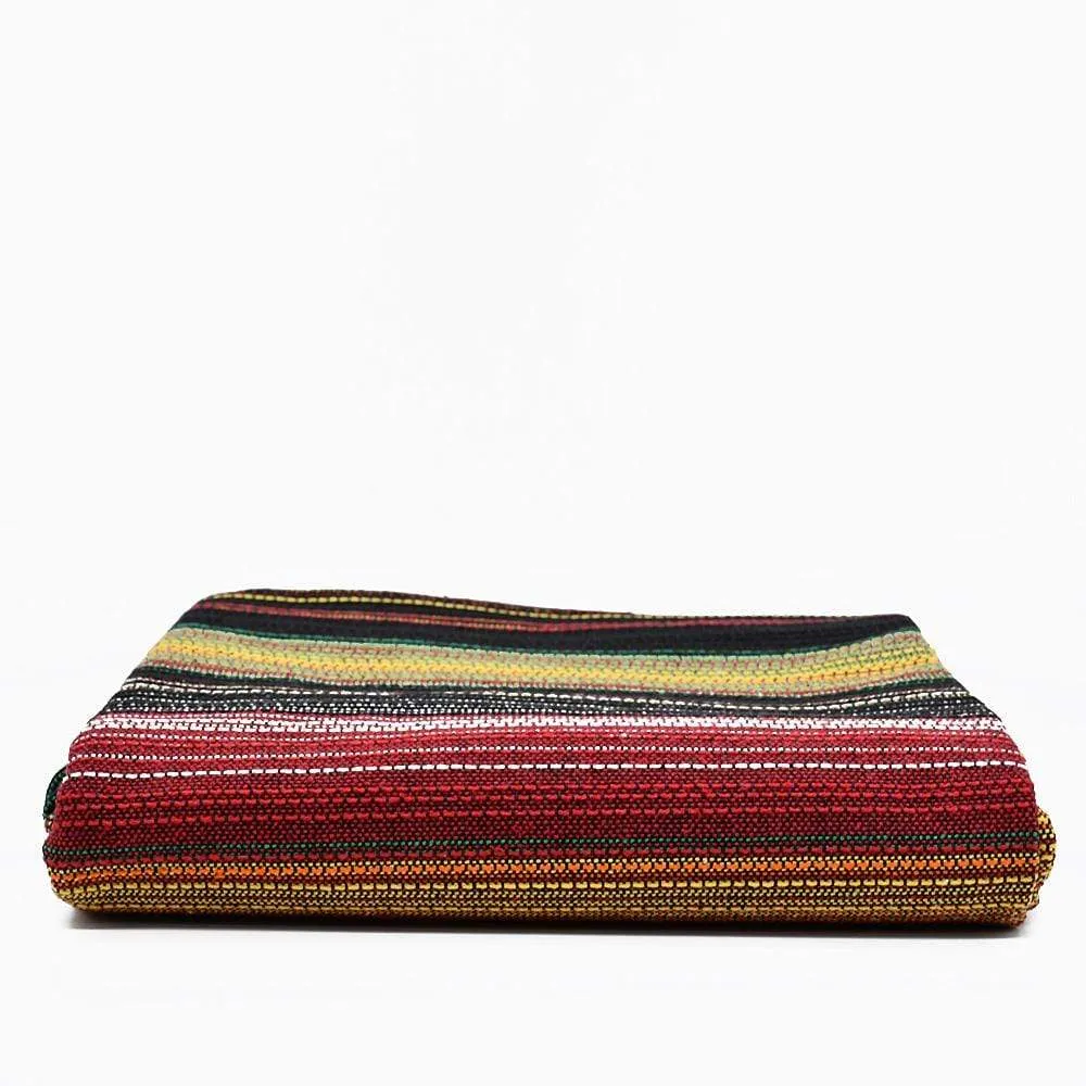 Tapis fin en coton 210x150 - Rouge