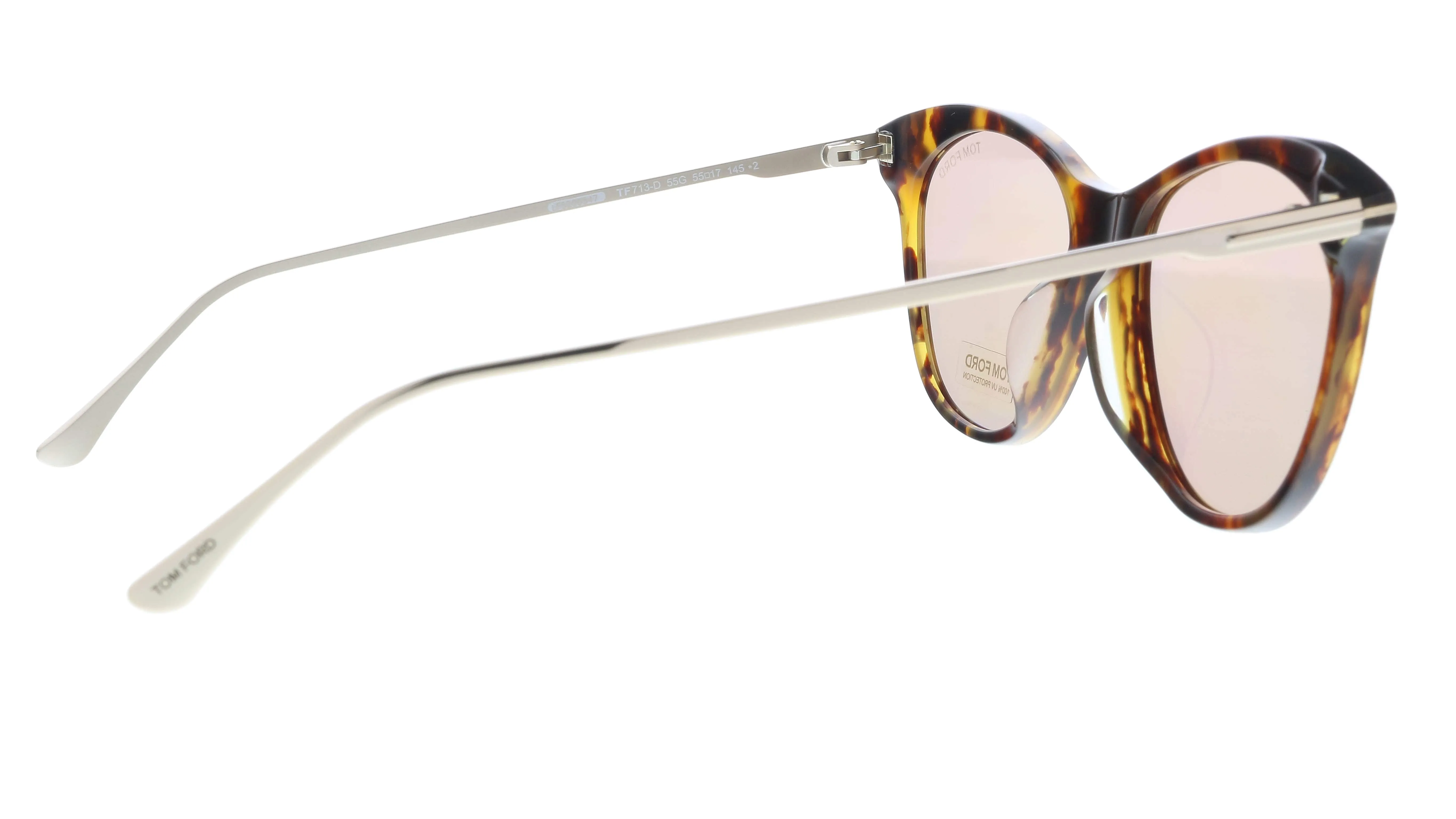 Tom Ford FT0713-D 55G Havana Round Sunglasses