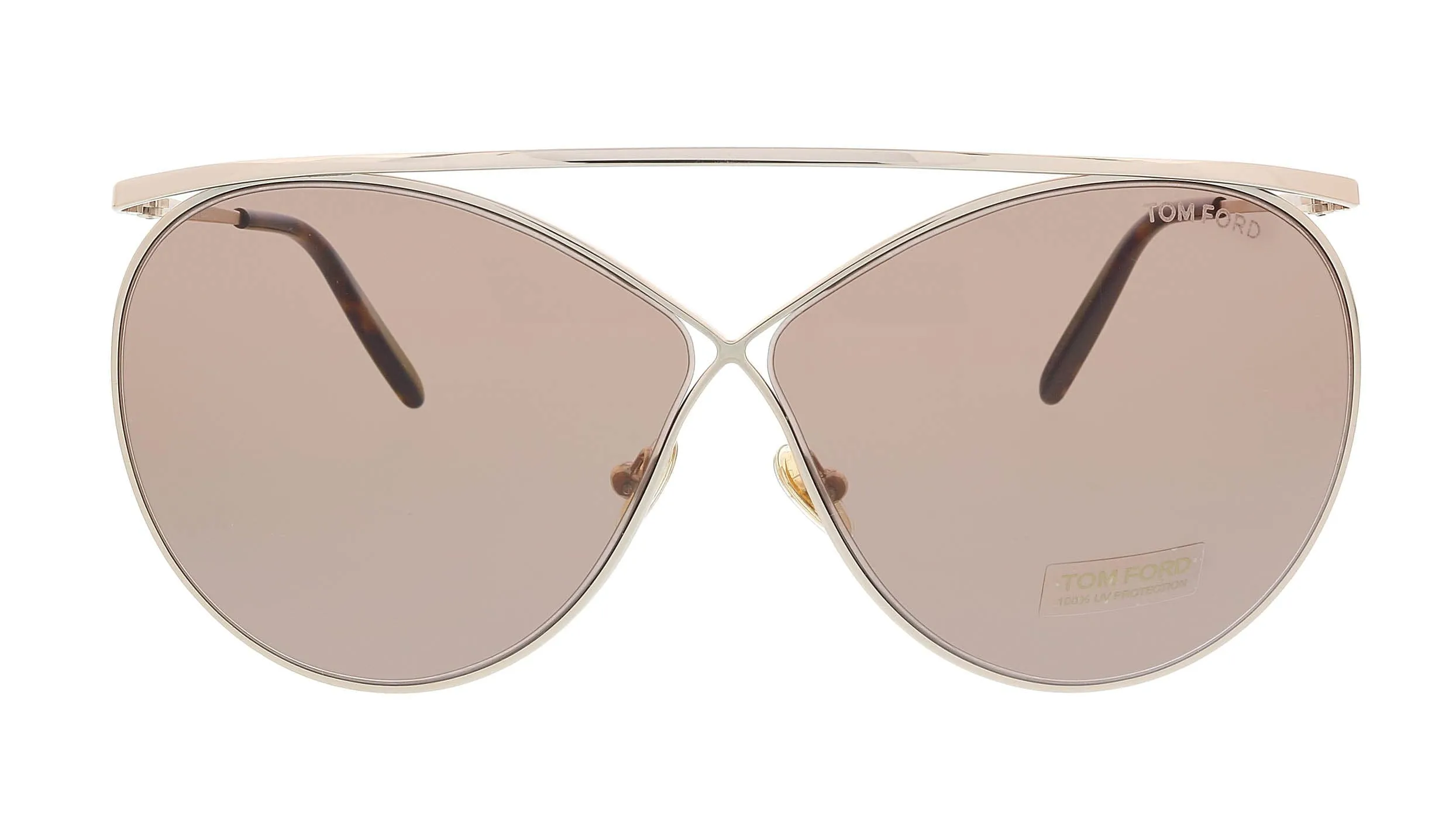 Tom Ford FT0761 28Y Gold Round Stevie Sunglasses