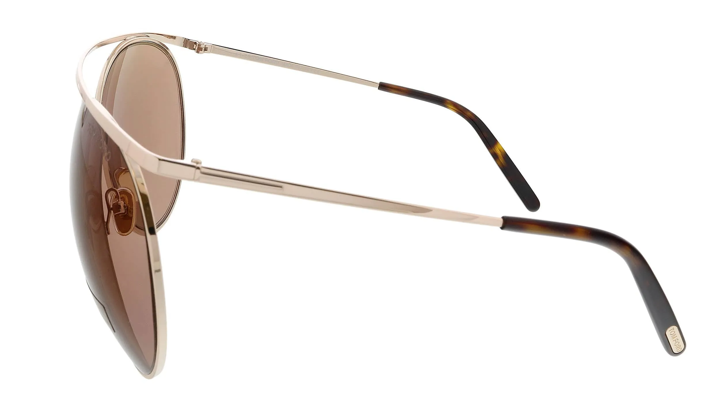 Tom Ford FT0761 28Y Gold Round Stevie Sunglasses