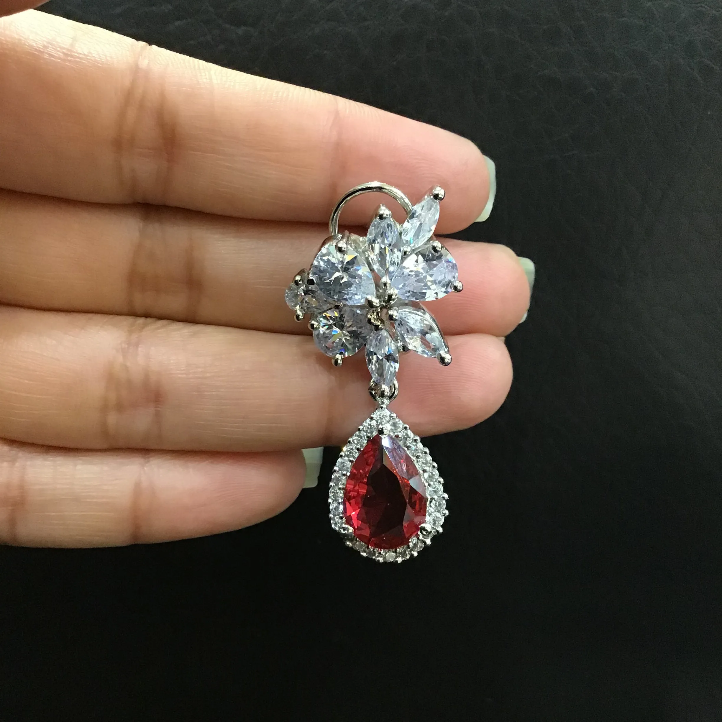 Zircon/AD Earring 1103-69